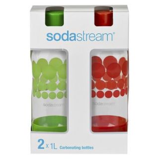 SodaStream 2 Pack Red & Green Bottles