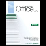 Microsoft Office Excel 2010 A Case Approach, Introductory