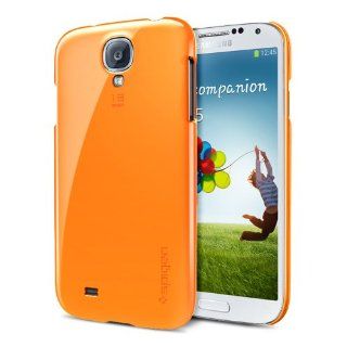 Spigen SGP10249 Ultra Thin Air Polycarbonate Case for Samsung Galaxy S4   1 Pack   Retail Packaging   Tangerine Tango Cell Phones & Accessories