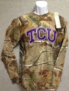 NCAA   TCU Realtree Camo L/S T Shirt (M)  Sporting Goods  Sports & Outdoors