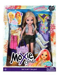 MGA Entertainment Moxie Girlz "Summer Swim Magic" Series 10 Inch Doll Set   AVERY with "Color Changing Hair", Swimsuit, Tote Bag, 1 Pair of Flippers and 1 Pair of Boots Toys & Games