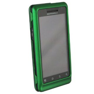 Rubberized Snap on Cover Faceplate Green for Motorola Droid 2, Droid Global, a955 Cell Phones & Accessories