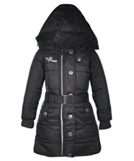 Rocawear "Black Long" Girls Outerwear Coat (6X) Clothing