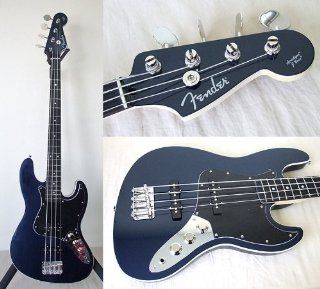 Fender Japan Medium Scale Aerodyne Jazz Bass AJB M Blue Electric Bass (Japan Import) Musical Instruments