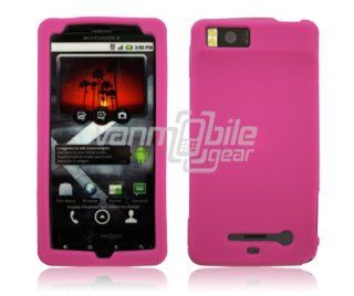 VMG For Motorola Droid X X2 MB810 MB870 Cell Phone Soft Gel Silicone Skin Case Cover   Hot Pink Cell Phones & Accessories