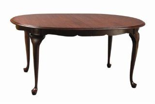 Amish 72" Oval Queen Anne Dining Room Table in Solid Cherry Wood  
