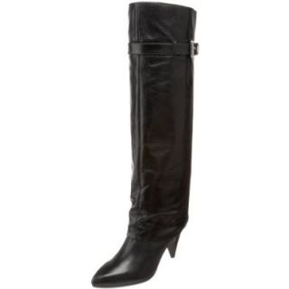 MICHAEL Michael Kors Women's Greenwich Boot Hooded Tall Boot,Black,6.5 M US Shoes