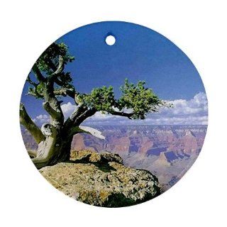 Grand Canyon Scenic Nature Photo Ornament round porcelain Christmas Great Gift Idea  Decorative Hanging Ornaments  