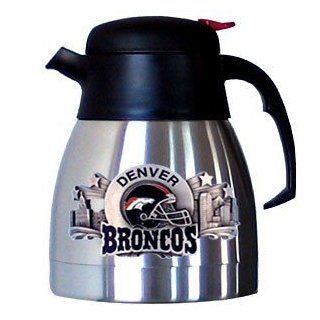 Denver Broncos Stainless Steel NFL Coffee Carafe  Sports Fan Coffee Mugs  Sports & Outdoors