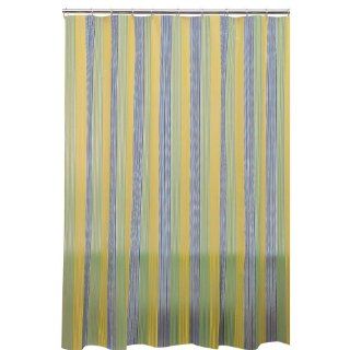 Denim Stripes Vinyl Shower Curtain   Allure Shower Curtain