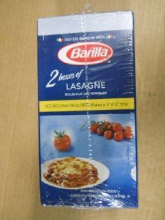 Barilla Pasta Lasagne Rolled Flat Line Homemade 2*9 Oz  Lasagna Pasta  Grocery & Gourmet Food