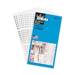 Ideal 44 104 Wire Marker Booklets Legend 46 90 10 each)   Construction Marking Tools  