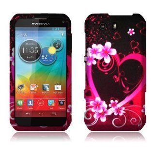 Motorola Photon Q XT897 Purple Love Rubberized Cover Cell Phones & Accessories