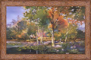 Birch Pond by Douglas Chun Framed Art, Size 37.875 X 24.75   Prints