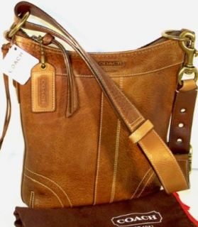 COACH LEATHER DUFFLE BAG # 10398 (Toffee Brown) Clothing