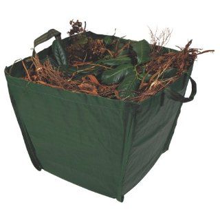 Bosmere G300 Polyethylene Bag, Dark Green, 3.5 Cubic Feet (22 x 22 x 18 inches)  Reusable Yard Waste Bags  Patio, Lawn & Garden