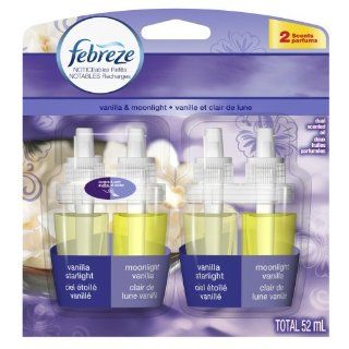 Febreze Noticeables Refill Vanilla & Moonlight Air Freshener (2 Count; .879 Fl Oz Each), 1.758 Ounce Health & Personal Care