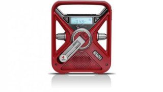 American Red Cross FRX3 Hand Turbine NOAA AM/FM Weather Alert Radio with Smartphone Charger   Red (ARCFRX3WXR) Electronics
