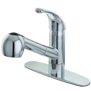 Gourmetier GS881NCLSP Century Single Handle Pull Out Spray Kitchen Faucet, Chrome SKU PAS1048419   Touch On Kitchen Sink Faucets