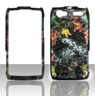 2D Camo Stem Oak Motorola Electrify 2 XT881 U.S. Cellular Case Cover Hard Phone Case Snap on Cover Rubberized Touch Protector Cases Cell Phones & Accessories