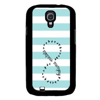 Hakuna Mataa Aqua Stripes Cute Hipster Samsung Galaxy S4 I9500 Case Fits Samsung Galaxy S4 I9500 Cell Phones & Accessories