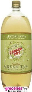 Canada Dry Ginger Ale Green Tea, 2 Liter Bottle (Pack of 6)  Ginger Ale Soft Drinks  Grocery & Gourmet Food