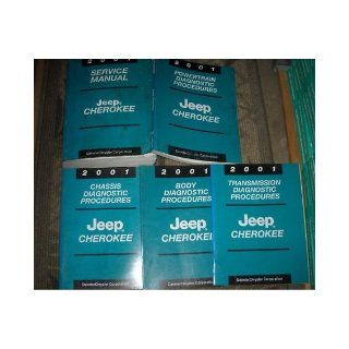 2001 Jeep Cherokee Service Repair Shop Manual Set OEM (service manual, and the chassis/body/power train/transmission diagnostics procedures manuals.) chrysler Books