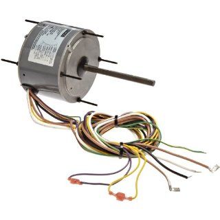Fasco D906 5.6" Frame Totally Enclosed Permanent Split Capacitor Condenser Fan Motor with Sleeve Bearing, 1/5HP, 1075rpm, 208 230V, 60Hz, 1.2 amps, 4" Motor Length Electronic Component Motors