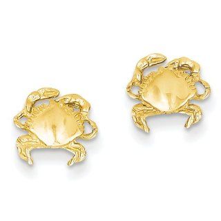 14k Crab Earrings Stud Earrings Jewelry
