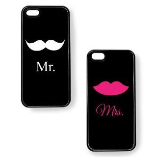 Cathys Concepts MM B3405 Mr & Mrs Cases for iPhone   1 Pack   Non Retail Packaging   Black Cell Phones & Accessories