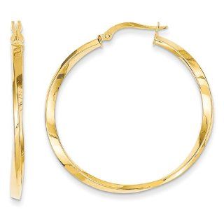 Gold and Watches 14K Circle Hinged Hoop Earrings Jewelry