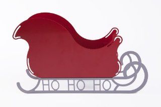 Large Santa Sleigh Christmas Decoration with HO HO HO base   Holiday Figurines