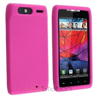 Pink SOFT GEL Silicone Case Cover Skin For Motorola Droid Razr XT912 XT910 Cell Phones & Accessories