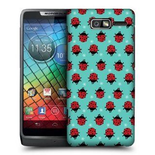 Head Case Designs Cyan Ladybug Bugged Life Design Back Case For Motorola RAZR i XT890 Cell Phones & Accessories