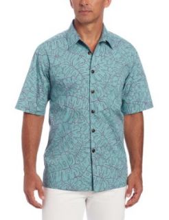 Kahala Men's Iao Valley Woven Shirt, Pond, Medium at  Mens Clothing store