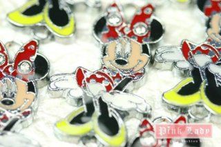 K34 Wholesale Cute Minnie Mouse 10pcs Bead Charm Pendant
