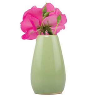 Chive   Pallette, Ceramic Flower Vase, Egg Shape in Kermit  Patio, Lawn & Garden