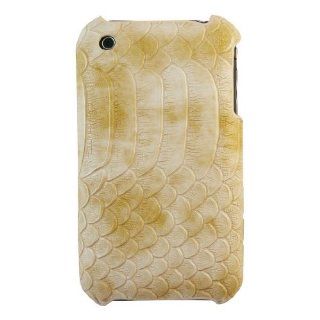 CASETRONICS Beige Fishscale Hard Shell Case for Apple iPhone 3G / 3GS  Players & Accessories