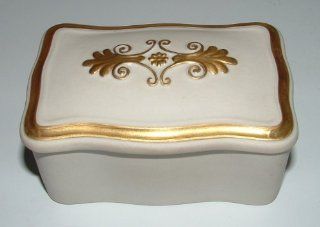 Vintage Dr. Ermete Agostinelli Porcelain Trinket Box  Decorative Boxes  
