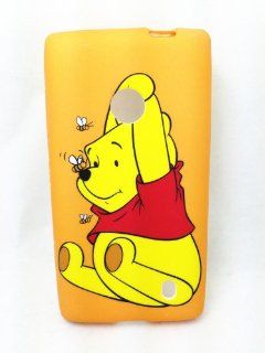 Cute Lovely Bear Winnie the Pooh Stitch Alien Soft TPU Case Cover For Smart Mobile Phones (Nokia Lumia 521 (T Mobile) RM 917, Winne the Pooh) Cell Phones & Accessories