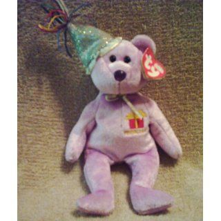 TY Beanie Baby   FEBRUARY the Teddy Birthday Bear (w/ hat) Toys & Games