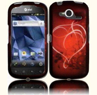 Pantech Heart On Stars Hard Case Cover for Pantech Burst P9070 9070 Cell Phones & Accessories