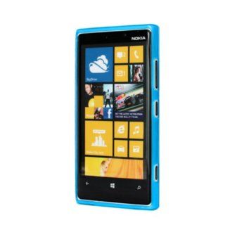 Generic Gel Rubber TPU Flexible Slim Case Skin Soft Cover for Lumia 920 Blue Cell Phones & Accessories