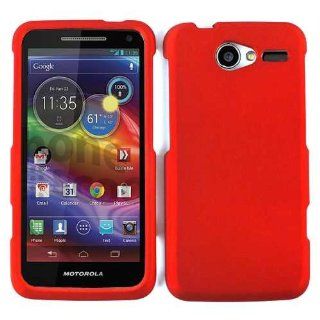 Motorola Electrify M Xt901 Non Slip Red Matte Case Accessory Snap on Protector Cell Phones & Accessories