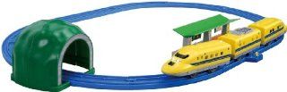 Class 923 `Dr.YELLOW` Double Light Set (3 Car + Oval Track Set) (Tomica PlaRail Model Train) Toys & Games