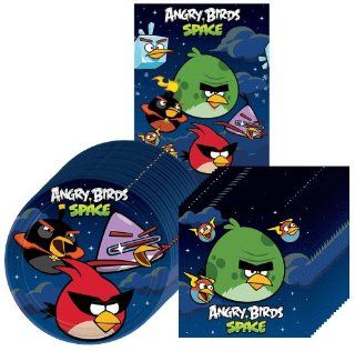 Angry Birds Space Party Suppiles Pack Including Plates, Napkins and Tablecover   16 Guests Toys & Games