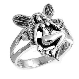 Fairy 19MM Ring Sterling Silver 925 Jewelry