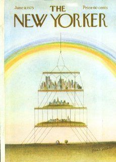 New Yorker cover Paul Degen evolution of Manhattan suspended rainbow 6/9 1975 Entertainment Collectibles