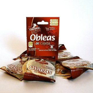 Coronado Obleas Con Cajeta De Leche Mexican Milk Candy Wafers 10 Mini Pcs Sealed  Candy And Chocolate  Grocery & Gourmet Food