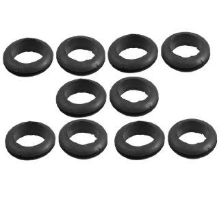 10pcs Black Running Wire Cable Protector 29mm OD Armature Rubber Grommets